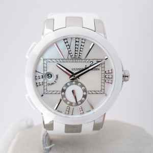 Швейцарський годинник Ulysse Nardin Executive Dual Time Lady MOP Diamond Dial 40