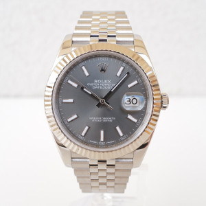 Швейцарський годинник Rolex Datejust 41 Rhodium Dial Jubilee (2024)