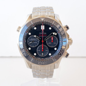 Швейцарський годинник Omega Seamaster Diver 300M Chronograph Blue 44
