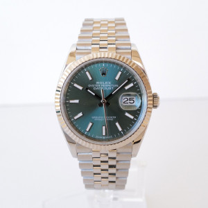 Швейцарський годинник Rolex Datejust 36 Jubilee Steel Mint Green Dial (2024)