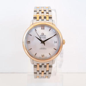 Швейцарський годинник Omega De Ville Prestige MoP Dial 18K Rose Gold Steel Automatic 33