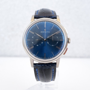 Швейцарський годинник Zenith Elite Chronograph Classic Blue Dial 42