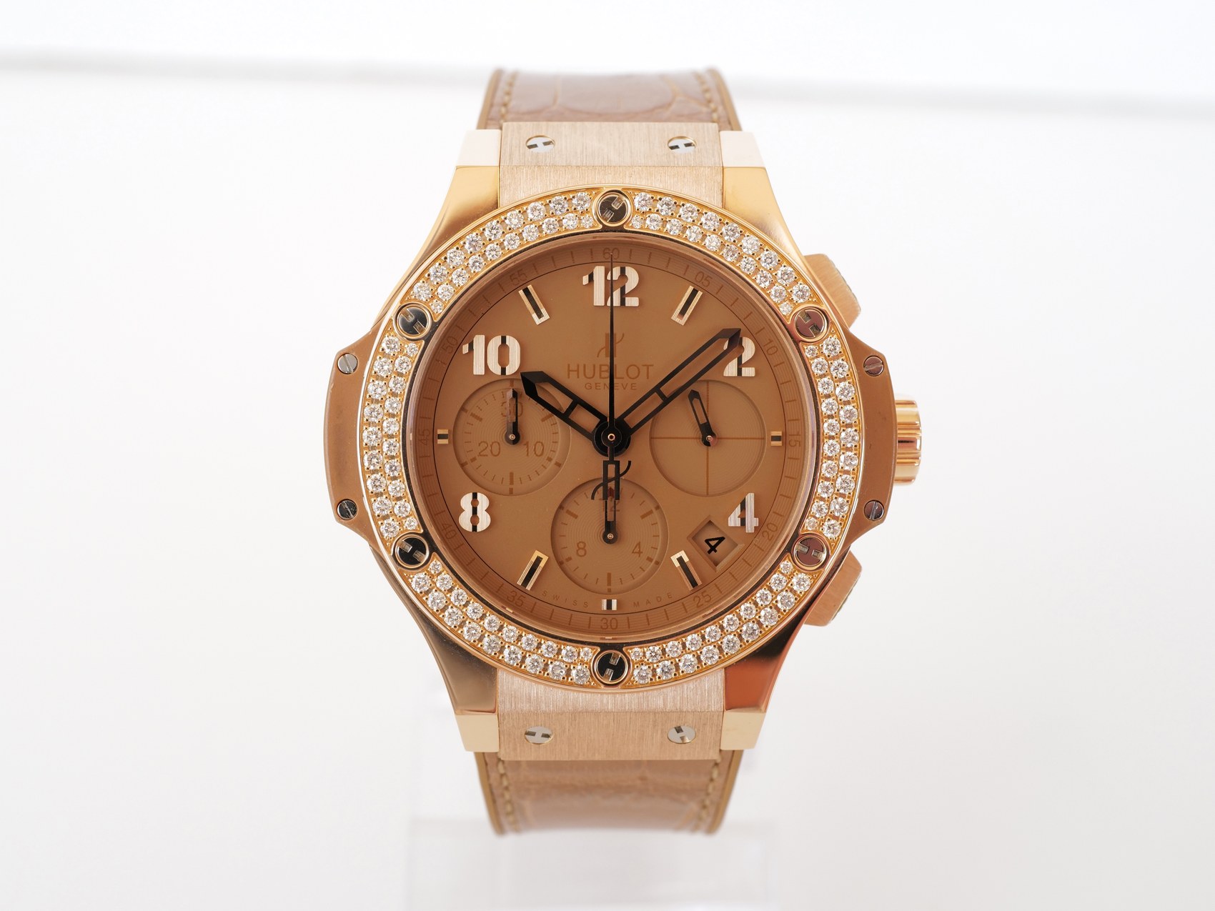 Швейцарские часы Hublot Big Bang Tutti Frutti Camel Chronograph 18K Rose Gold Diamonds 41